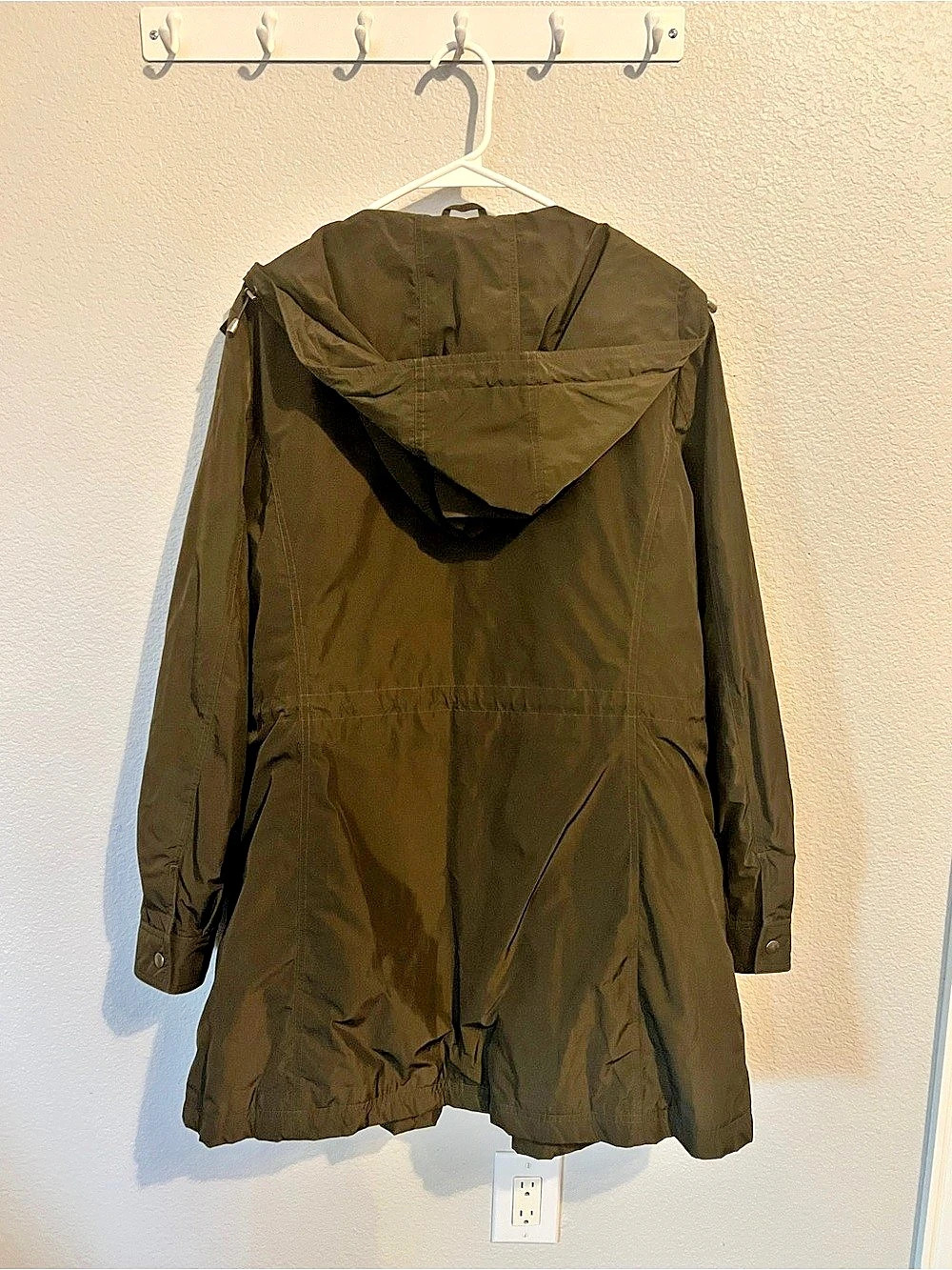 Pendleton Hooded Utility Anorak Coat Olive Green Women’s XL - Picture 7 of 10